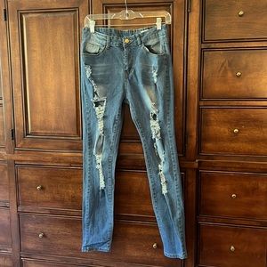 SHEIN Skinny Leg Stretch Jeans Size M